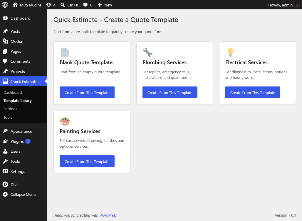 mdsqe_templates
